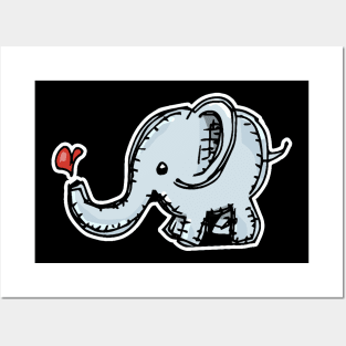 Womens Cute Baby Elephat Posters and Art